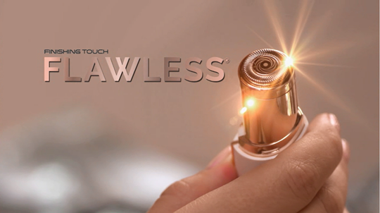 Publicité Finishing Touch Flawless™ 2020 - Épilation visage et sourcils